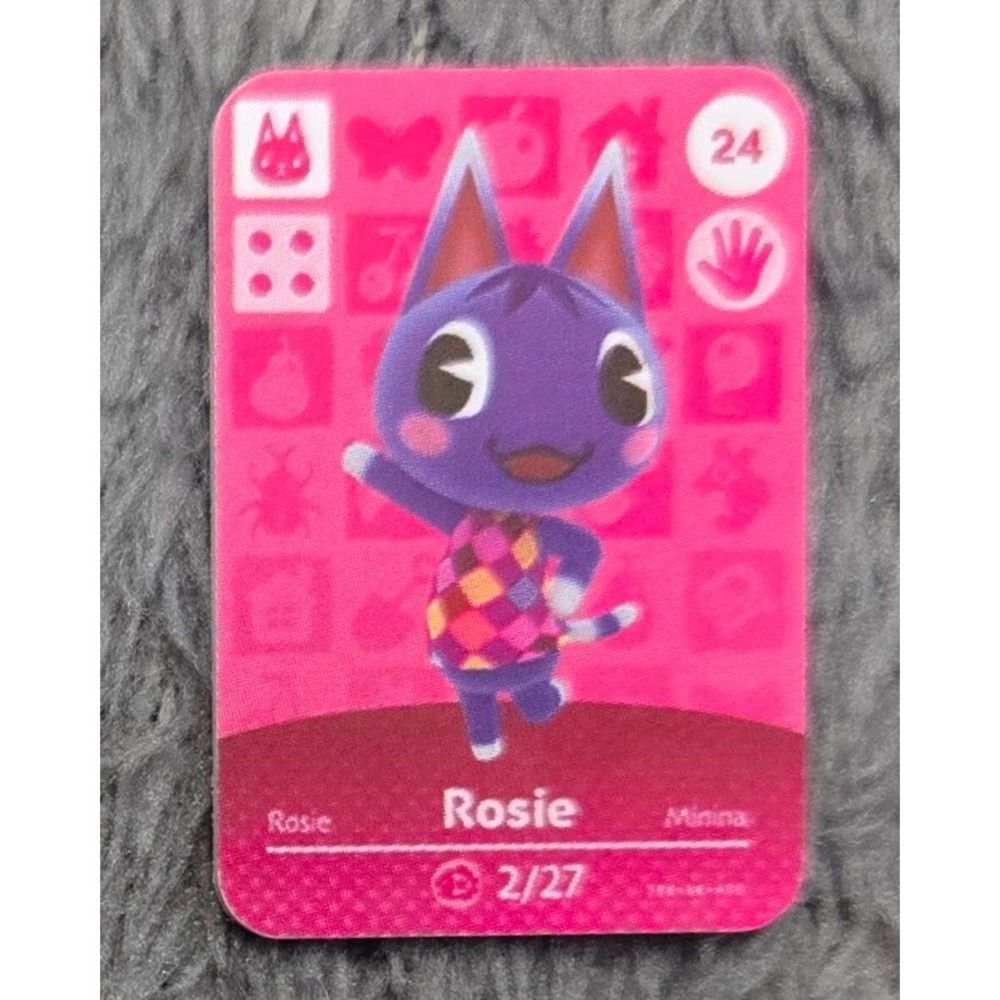 Animal Crossing NFC Card Rosie Villager Compatible with New Horizons Tested Work